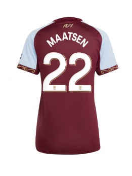 Aston Villa Ian Maatsen #22 Replika Hemmakläder Dam 2025-26 Kortärmad